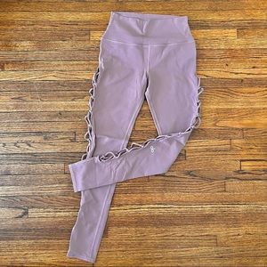Alo Yoga Mauve Interlace Leggings